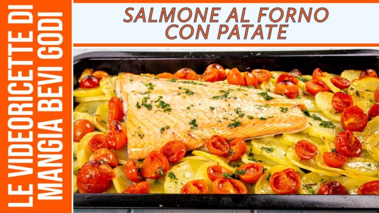 Salmone al forno: il trucco per un trancio irresistibile con patate e pomodorini!