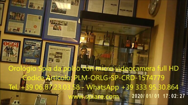 Orologio con telecamera: un dispositivo di sorveglianza miniaturizzato