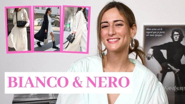Guida per un Outfit Bianco e Nero Elegante