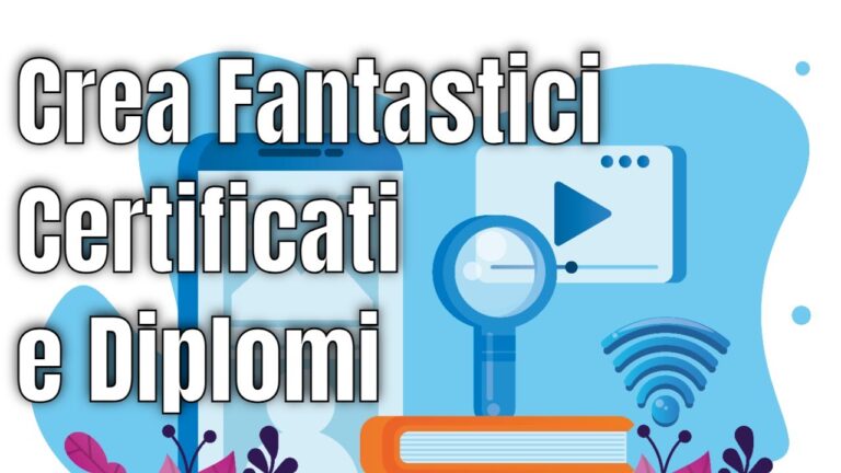 Modelli di attestati da stampare e personalizzare