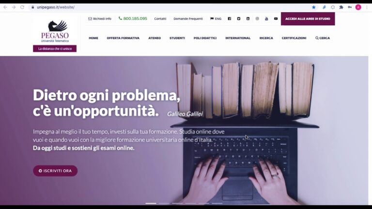 Universit&agrave; Pegaso: La Piattaforma All’avanguardia per l’Istruzione Online