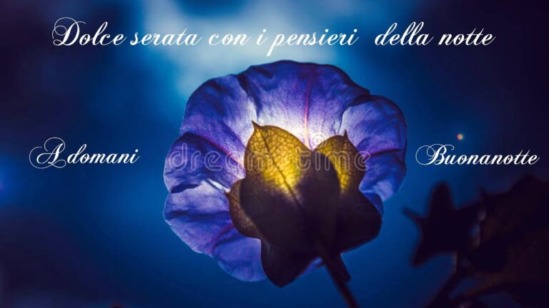 Buona Serata e Buona Notte con Dolce