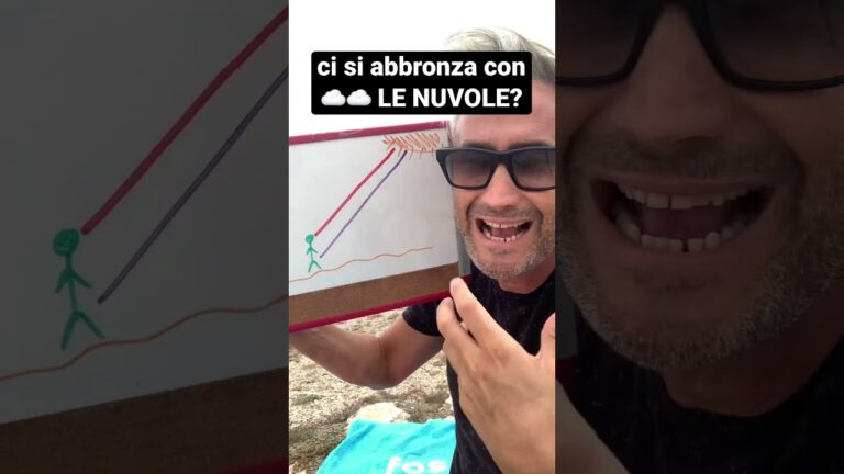 Come abbronzarsi anche con le nuvole