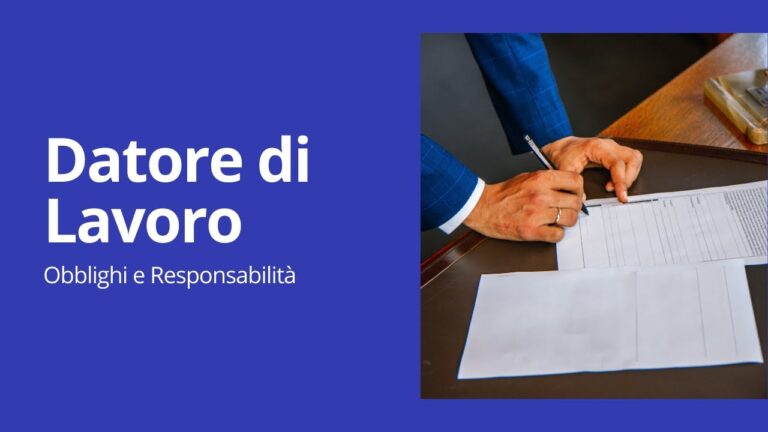Chi è il datore di lavoro: ruolo e responsabilità