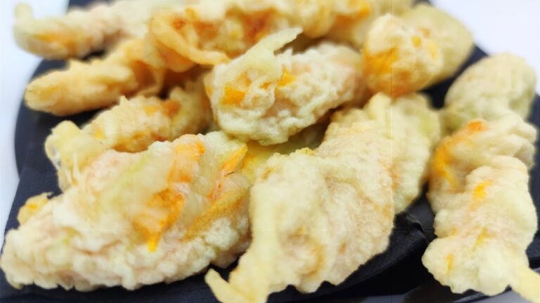 Fiori di Zucca Ripieni di Mozzarella e Acciughe al Forno