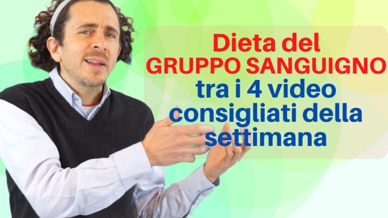 Menu settimanale dieta gruppo sanguigno A positivo | Actualizado enero 2026