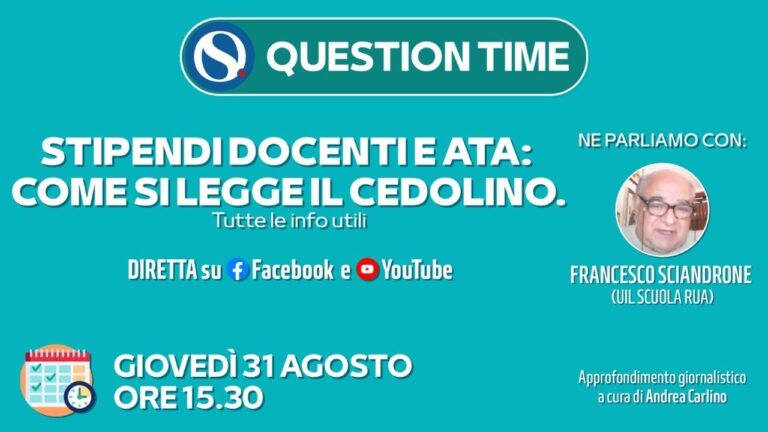 Come tabellare lo stipendio dei docenti