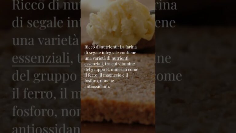 Indice Glicemico del Pane di Segale: Benefici e Considerazioni