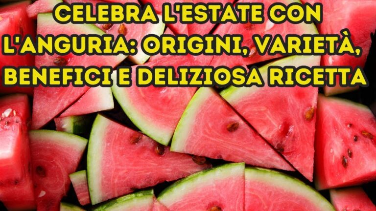Valori Nutrizionali del Cocomero