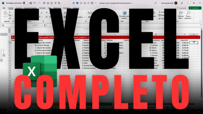 Corso Excel con Certificazione: Potenzia le Tue Competenze Professionali