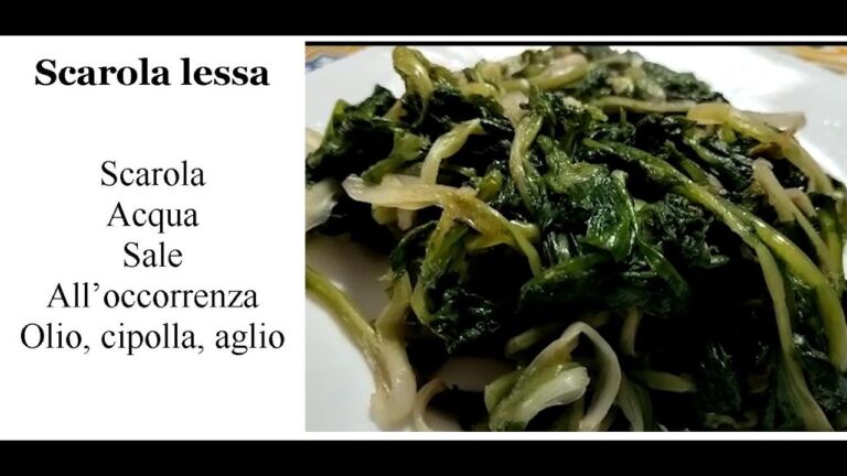 Scarola Lessata: Benefici e Ricette Semplici