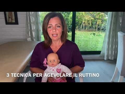 Posizione corretta per il ruttino del neonato