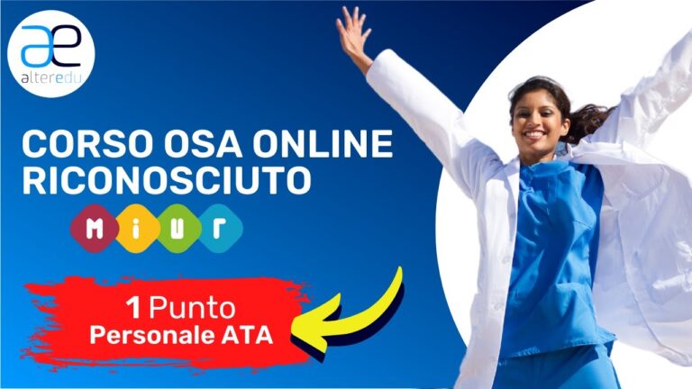 Corso OSA online riconosciuto dal MIUR