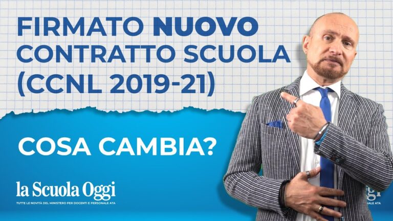 Nuovo contratto CCNL scuola: ottimizzazione e sintesi