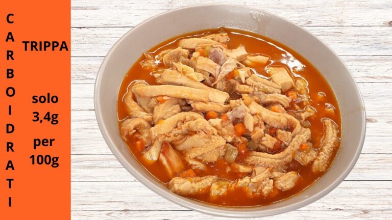 Guida alle calorie e grassi della trippa