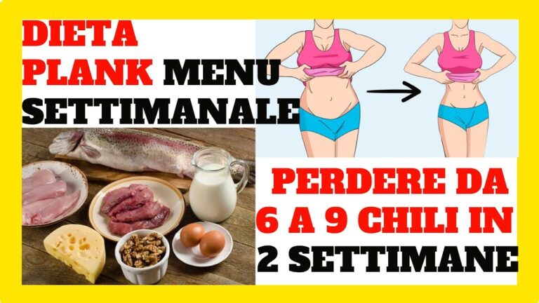 Dieta Plank: Men&ugrave; Settimanale Ottimizzato