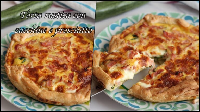 Torta Salata Zucchine e Prosciutto Senza Formaggio: Ricetta Facile e ...