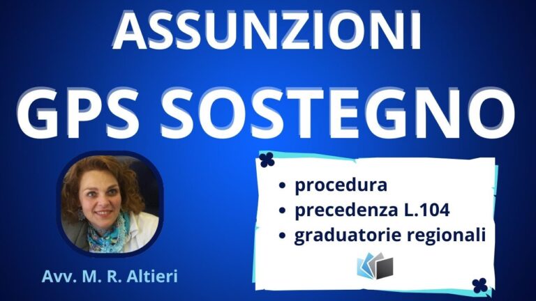 Assunzioni GPS Sostegno: Opportunità Fino al 2025