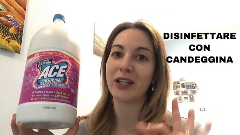 L’utilizzo della candeggina come disinfettante