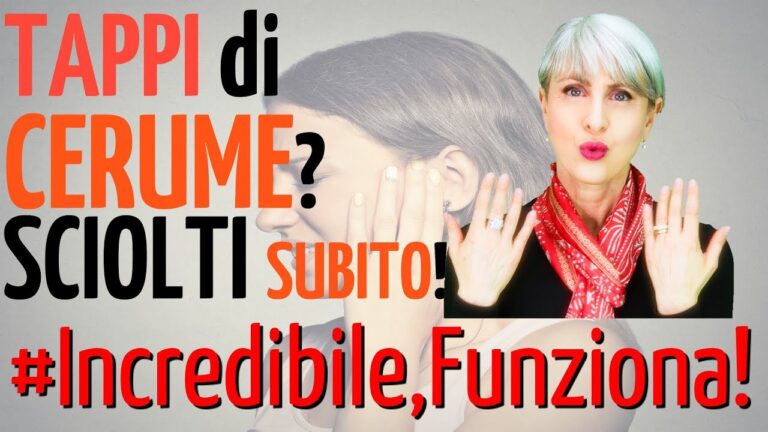 Rimedi della Nonna per Rimuovere il Tappo di Cerume