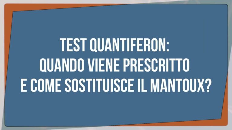 Costo ottimizzato del test Quantiferon