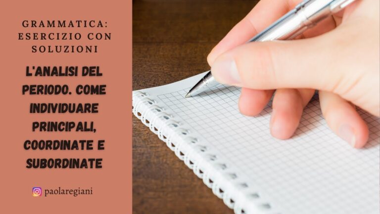 Guida alla Frasi Analisi del Periodo con Soluzione