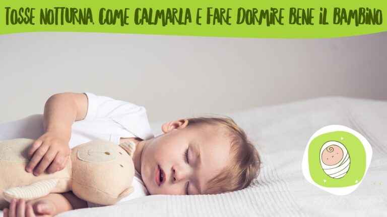 Come aiutare i bambini a superare la tosse durante la notte
