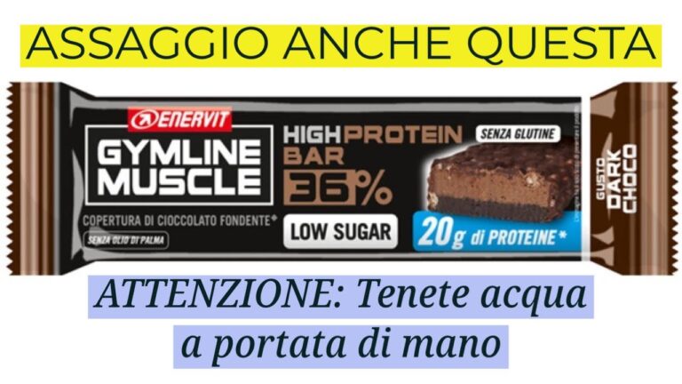 Barrette Enervit: 20g di Proteine per Energia e Recupero