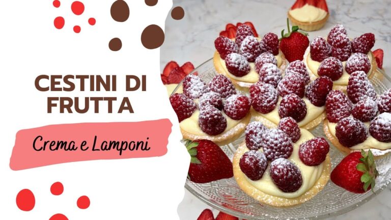 Deliziosi Cestini di Frutta con Crema Chantilly
