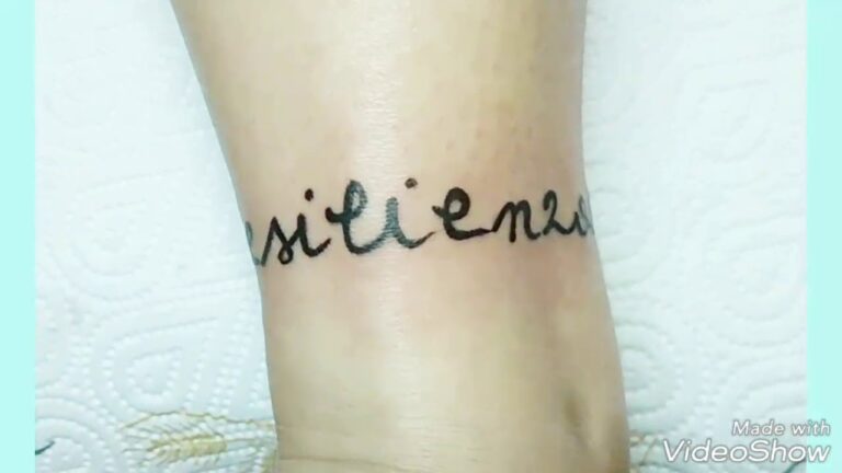 Tatuaggio della Resilienza: Un Simbolo di Forza e Rinascita