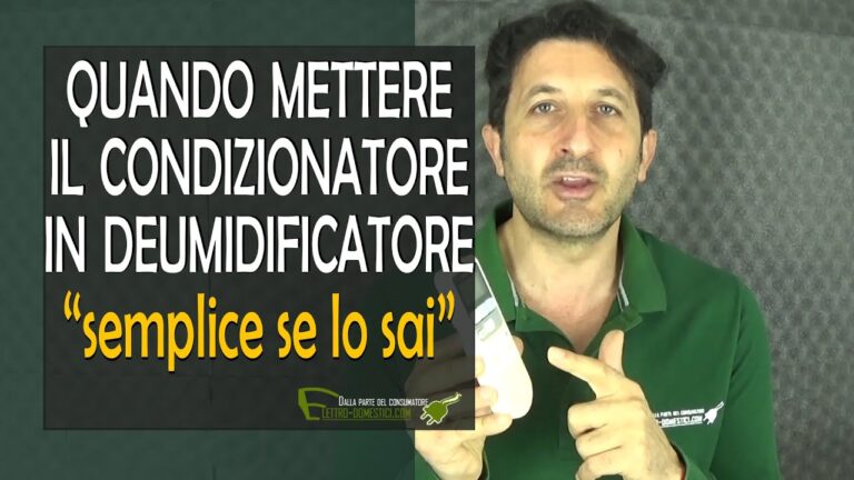 Guida all’impostazione del condizionatore in modalità deumidificatore